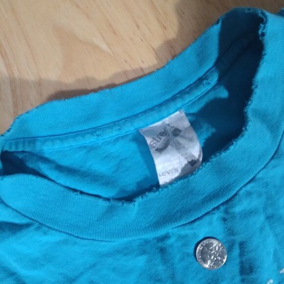 Vintage Single Stitch Levi's Satisfaction Guaranteed Logo T-Shirt - Picture 3 of 9